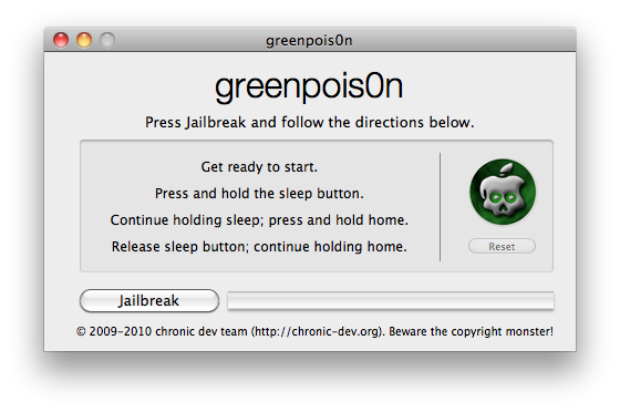 How to Jailbreak Your iPhone 3GS, iPhone 4 Using Greenpois0n (Mac) [4.2.1]