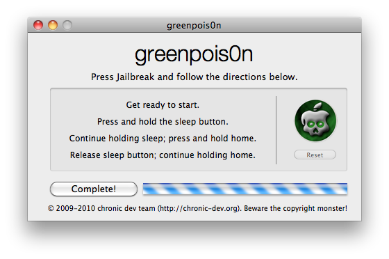 How to Jailbreak Your iPhone 3GS, iPhone 4 Using Greenpois0n (Mac) [4.2.1]