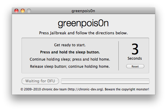 How to Jailbreak Your iPhone 3GS, iPhone 4 Using Greenpois0n (Mac) [4.2.1]