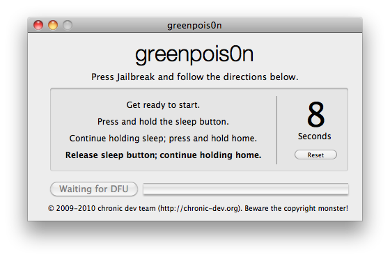 How to Jailbreak Your iPhone 3GS, iPhone 4 Using Greenpois0n (Mac) [4.2.1]