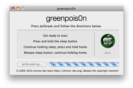 How to Jailbreak Your iPod Touch 3G, iPod Touch 4G Using Greenpois0n (Mac)