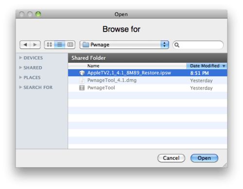Anleitung: Apple TV 2G Jailbreak mithilfe von PwnageTool (Mac) [4.1]