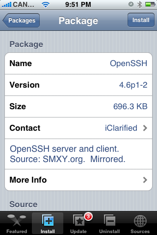 如何在你的 iPhone 安裝 OpenSSH (Installer)