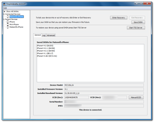 Hur du uppdaterar IPhone 4 utan att uppgradera baseband (Windows) 4.2.1