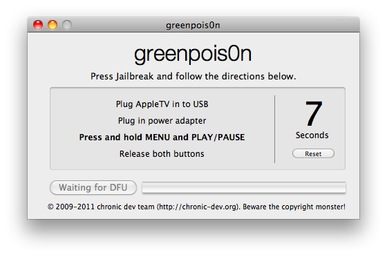 How to Jailbreak Your Apple TV 2G Using Greenpois0n (Mac)