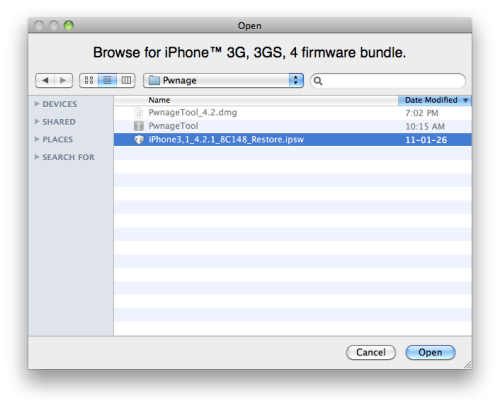 Cara men-jjilbreak iPhone 4 menggunakan PwnageTool (Mac) [4.2.1]