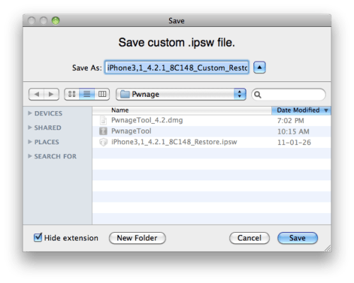 Cara men-jjilbreak iPhone 4 menggunakan PwnageTool (Mac) [4.2.1]