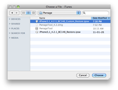 Cara men-jjilbreak iPhone 4 menggunakan PwnageTool (Mac) [4.2.1]