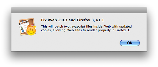 How to Fix iWeb Galleries for Firefox 3