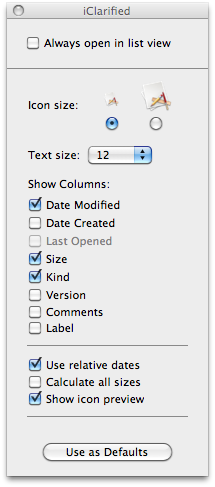 Cómo mostrar el tamaño del folder en Mac OS X Finder