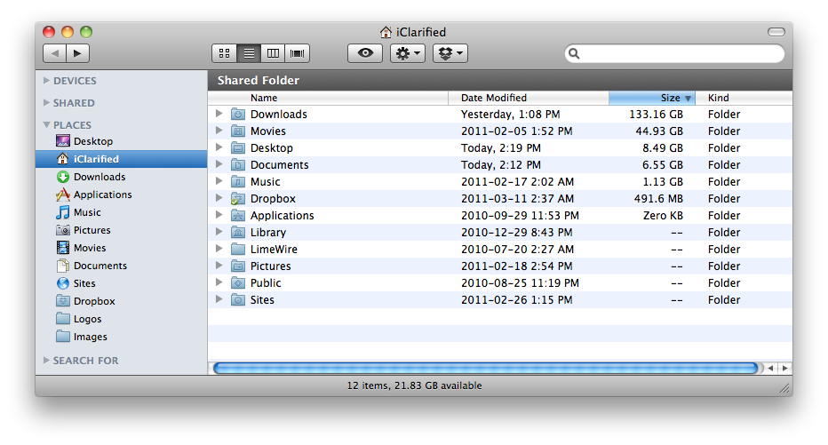How to Display Folder Size in Mac OS X Finder