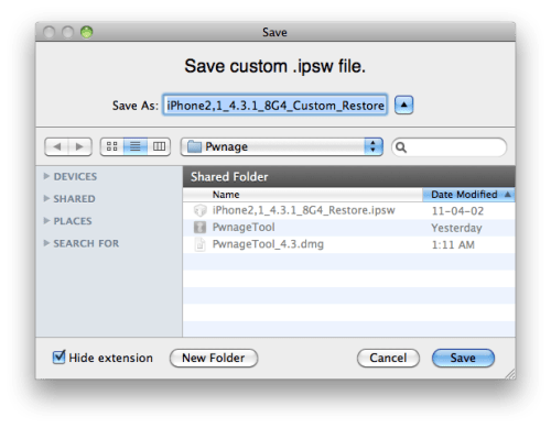 Cara Jailbreak iPhone 3GS anda dengan Pwnage Tool (Mac) [4.3.1]