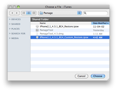 Wie man sein Iphone 3GS mit PwnageTool jeailbreaked (Mac) [4.3.1]