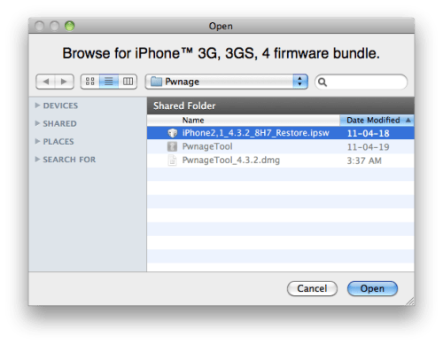 วิธี Jailbreak iPhone 3GS โดยใช้ PwnageTool (Mac) [4.3.2]