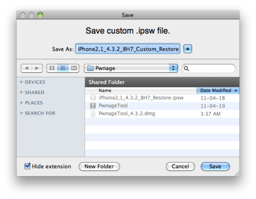 Como fazer o Jailbreak no iPhone 3GS usando PwnageTool (Mac) [4.3.2]