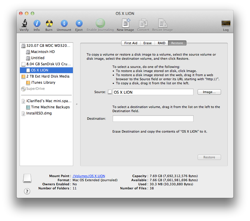 How to Make a Bootable Mac OS X Lion USB Install Key [Video]