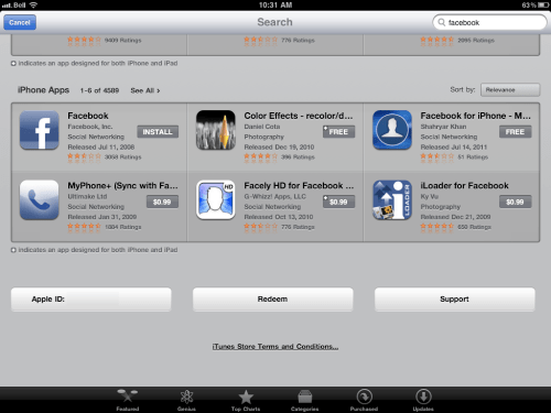 Wie man die noch unveröffentliche FaceBook App auf seinem iPad installiert