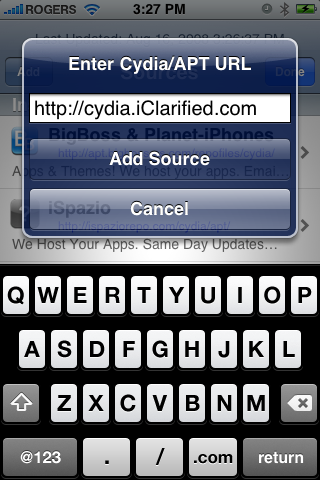 چگونه سورس iclarified را به cydia اضافه كنيم؟