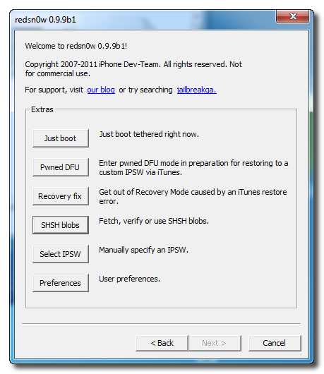 How to Save Your iPod Touch SHSH Blobs Using RedSnow (Windows)