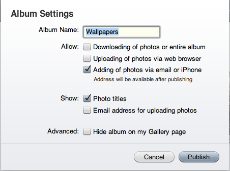 How to Upload iPhone Pics to a MobileMe Gallery