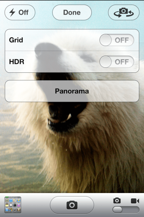 Como Habilitar el Modo Camara Panoramica en iOS 5