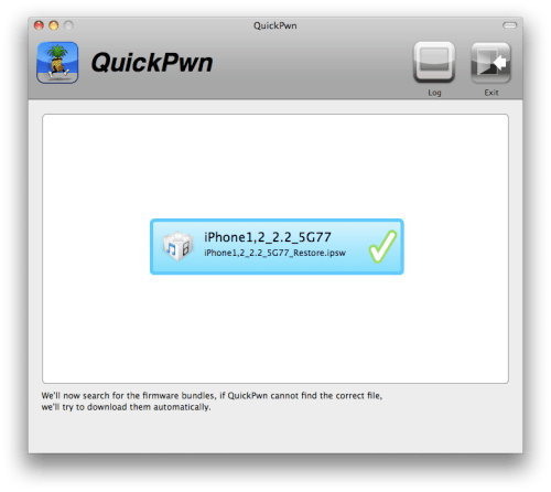 Jailbreak des iPhone mit QuickPwn (Mac) [Version 2.2]