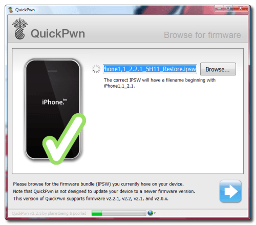 Come sbloccare/aprire il tuo iPhone 2G 2.x.x con QuickPwn (Windows)