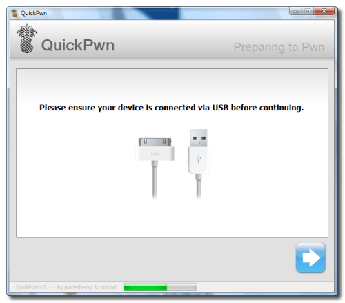 Ako na Odblokovanie/Jailbreak FW 2.2 pre iPhone 2G Pomocou QuickPwn (Windows)