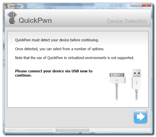 Anleitung zum jailbreaken eines iPhone 3G Version 2.x unter Windows per QuickPwn