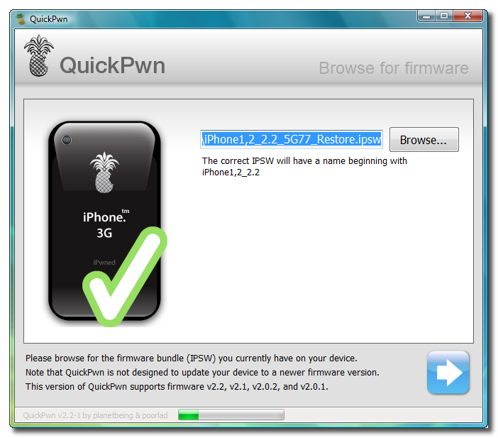 How to Jailbreak Your 2.x.x 3G iPhone Using QuickPwn (Windows)