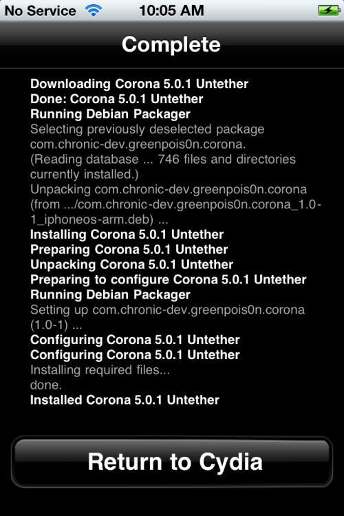 Ako zmeniť tethered jailbreak iOS na untethered pomocou Corona [5.0.1]