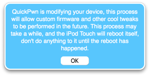 Как сделать Jailbreak Вашего iPod touch с помощью QuickPwn (Mac)