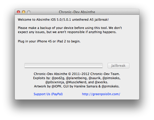 How to Jailbreak Your iPhone 4S Using Absinthe (Mac) [5.0, 5.0.1]