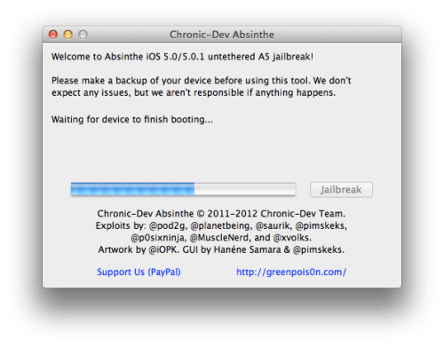 Come effettuare il Jailbreak di un iPhone 4S usando Absinthe (Mac) [5.0, 5.0.1]
