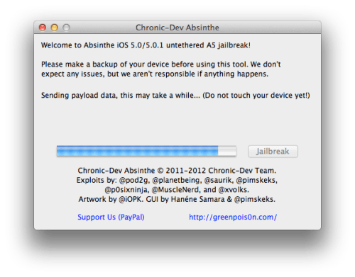 Come effettuare il Jailbreak di un iPhone 4S usando Absinthe (Mac) [5.0, 5.0.1]