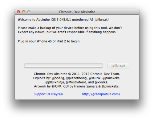 Como fazer o Jailbreak de seu iPad 2 usando o Absinthe (Mac) [5.0.1]
