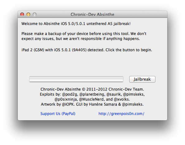 How to Jailbreak Your iPad 2 Using Absinthe (Mac) [5.0.1]