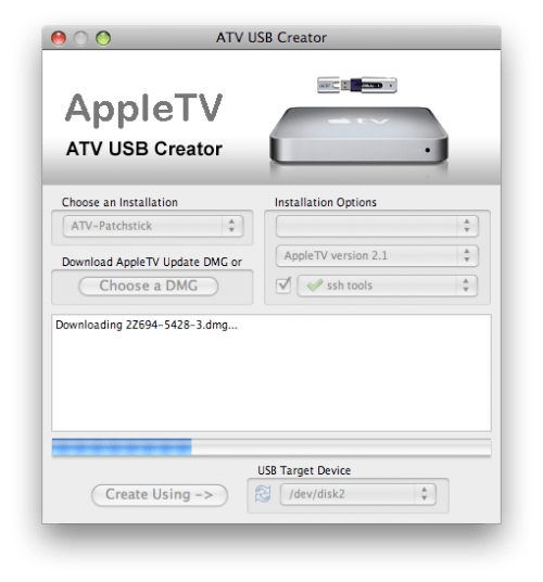 Jak odblokować swoje AppleTV używając ATV USB kreatora.