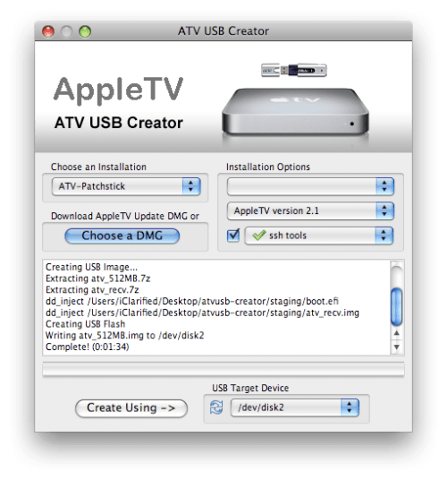 Como liberar tu AppleTV utilizando ATV USB Creator