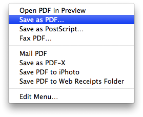 Como Criar um PDF no Mac OS X Leopard