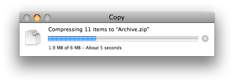 How to Zip Files in Mac OS X Leopard