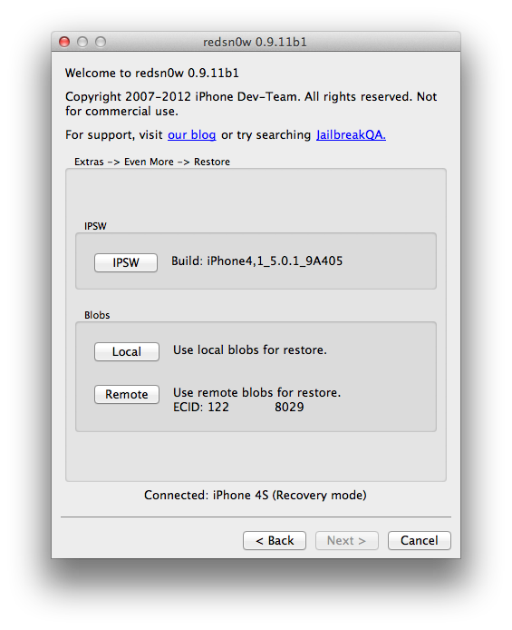 How to Downgrade Your iPhone 4S Using RedSn0w (Mac)