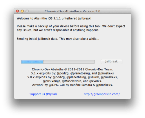 omment Jailbreaker son iPad en utilisant Absinthe 2.0 (Mac) [iOS 5.1.1]