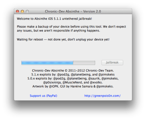 如何使用 Absinthe 2.0 進行 iPad 越獄（Mac）[5.1.1]