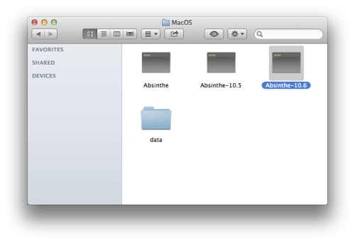 كيفية تشغيل Absinthe 2.0 على نظام الماك OS X Mountain Lion