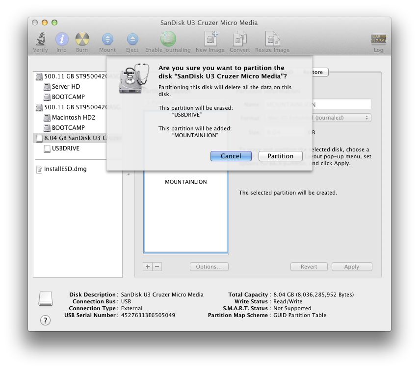 How to Create a Bootable OS X Mountain Lion USB Install Key