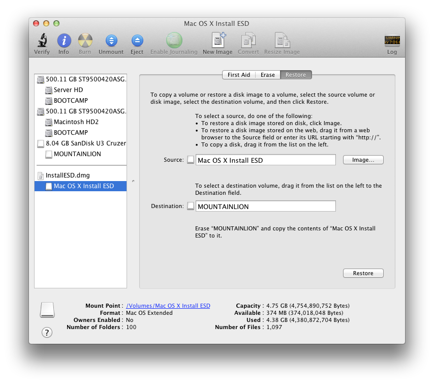 How to Create a Bootable OS X Mountain Lion USB Install Key