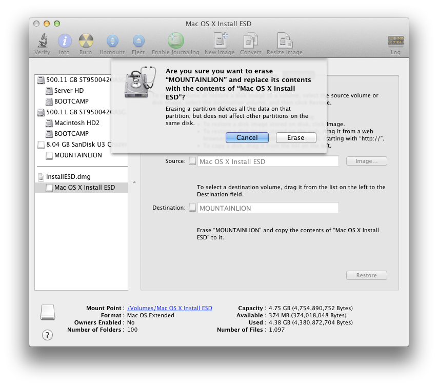 How to Create a Bootable OS X Mountain Lion USB Install Key