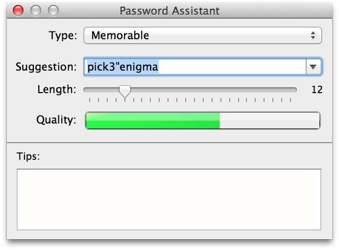 How to Use OS X&#039;s Built-In Password Generator
