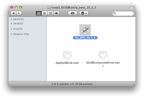 Como Habilitar el Modo DFU en Mac OS X 10.5.6